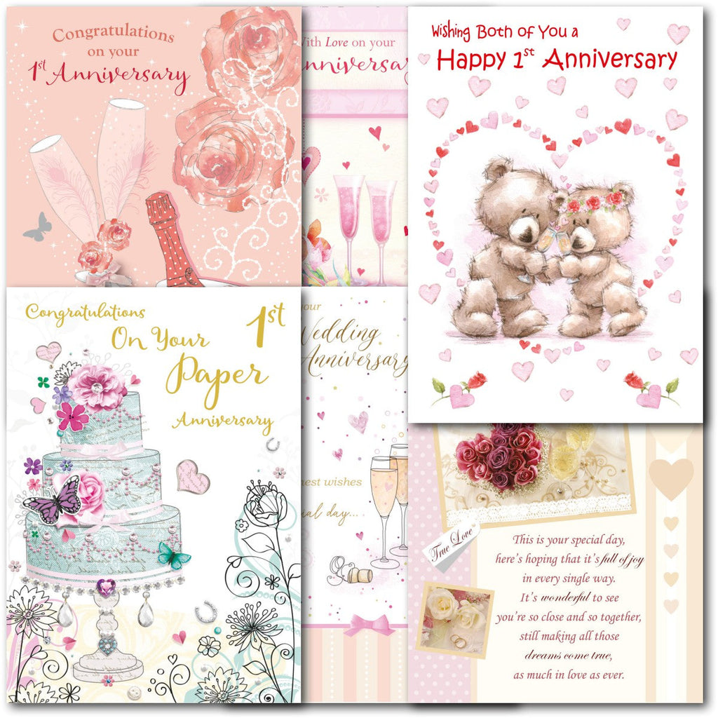 1st, Paper Anniversary Cards