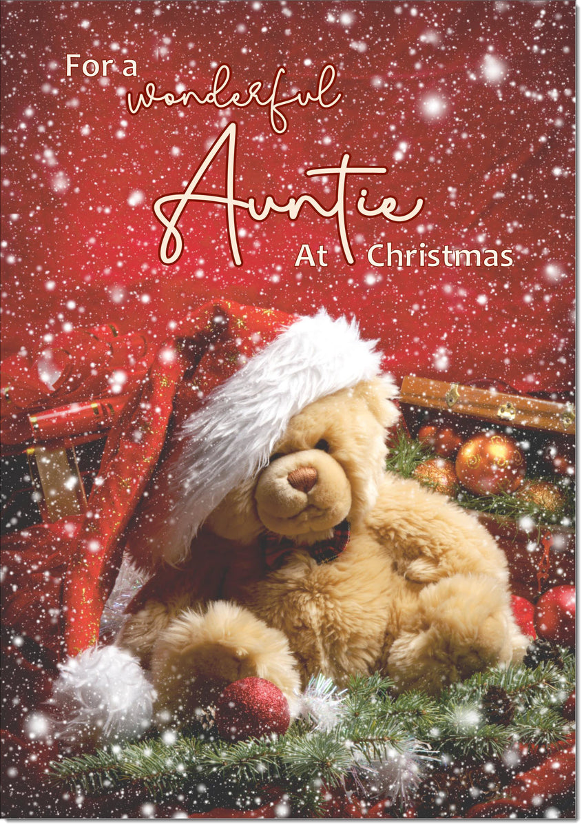 Olivia Samuel Weihnachtskarte Für Großtante – A5 (148x210 Mm) Mit Bären-Design | Glänzend, Mit Umschlag