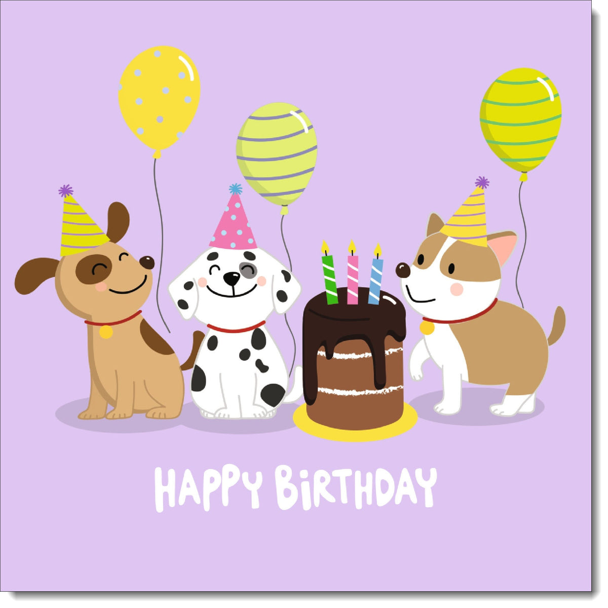 Birthday Card for Girl Dog's Party – doodlecards