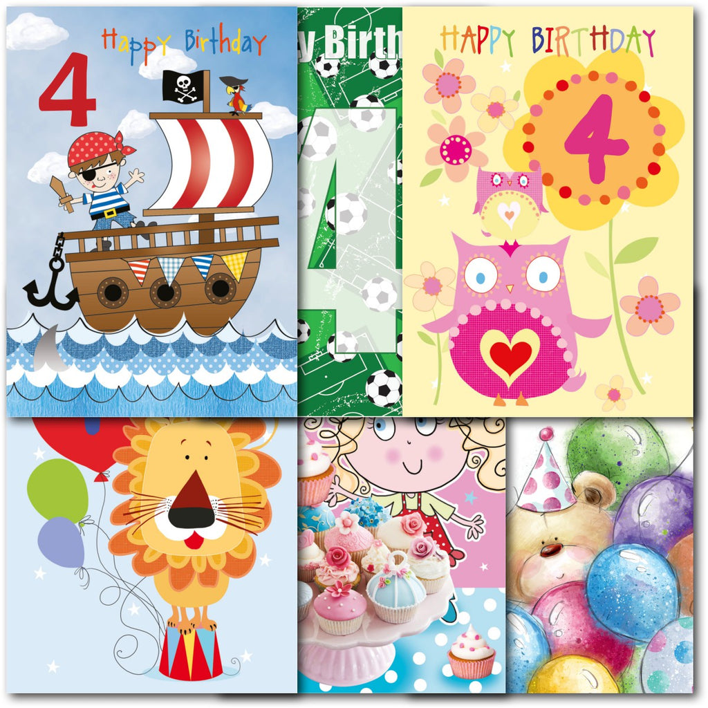 4th Birthday Cards