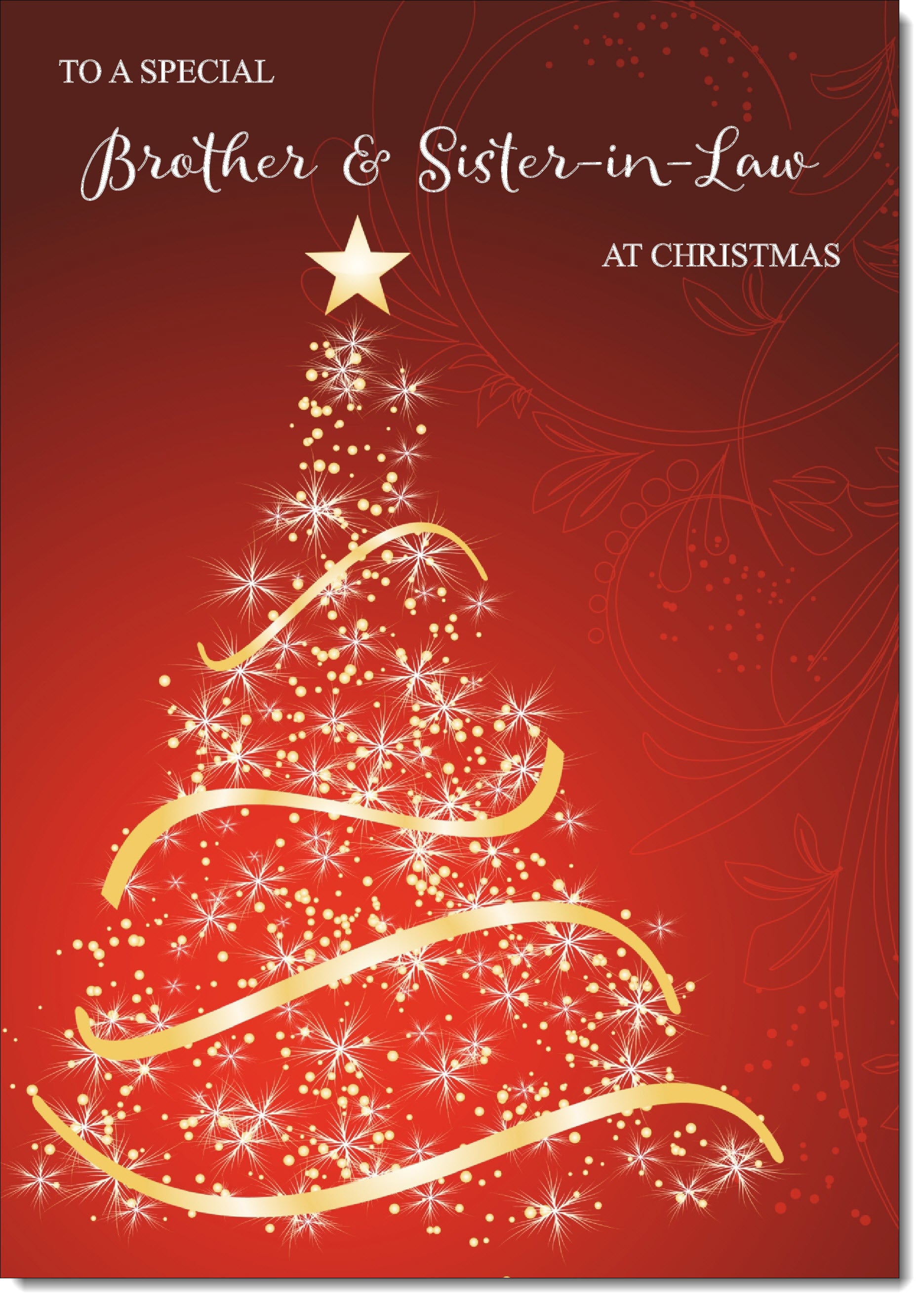 WHITE COTTON CARDS Weihnachtskarte Brother & Sister-in-Law – Handgefertigt, 16x16 Cm