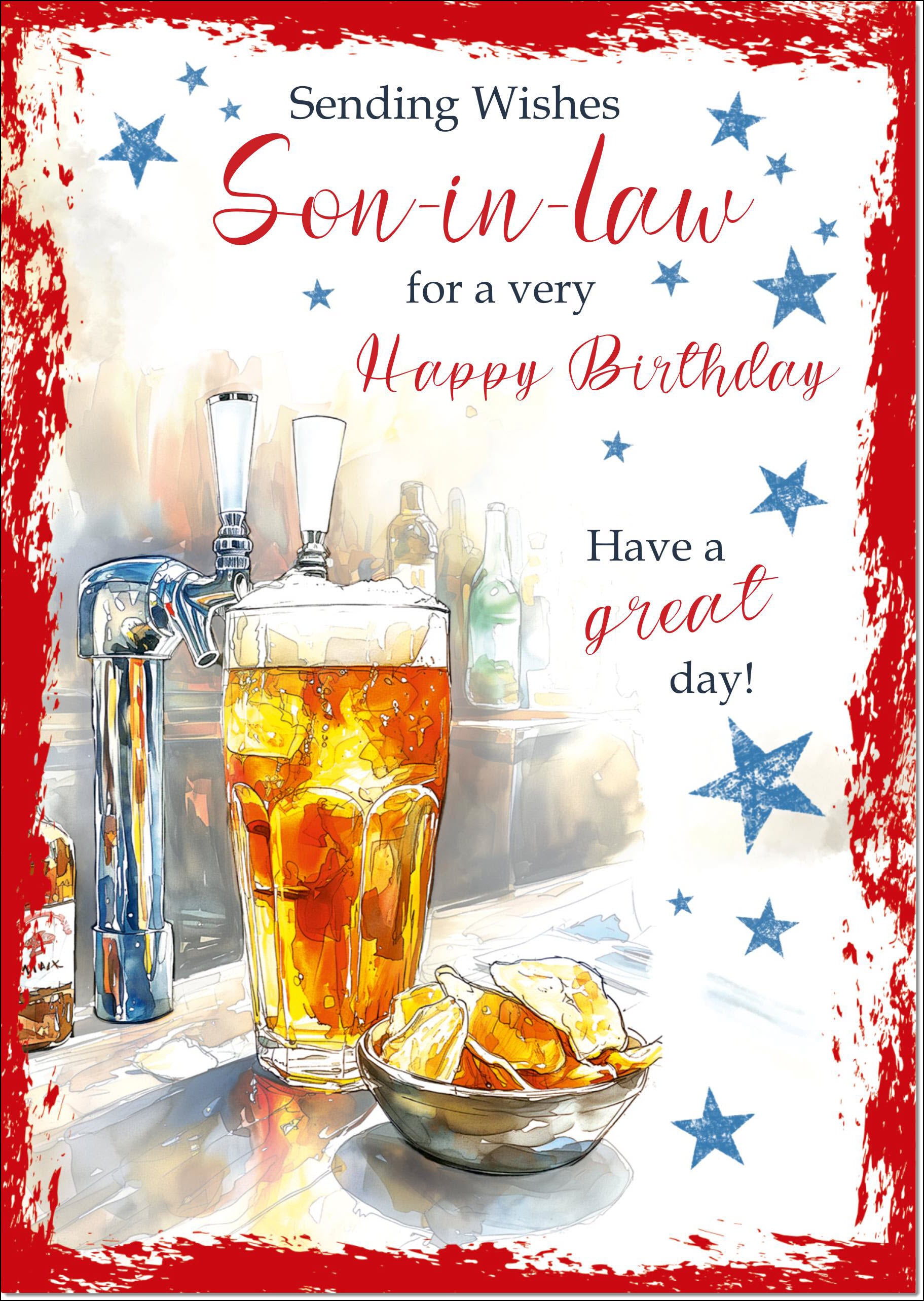 Hunts England - Son-in-law Fun Farmers Birthday Card - 'haymaking' - Farmers And Tractors - Milo's Gallery Collection - Farming Birthday - UK