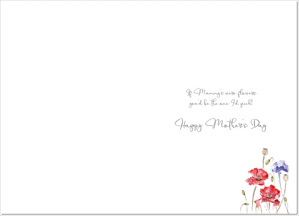 Mummy Mothers Day Card Wildflowers Spring Flowers – doodlecards