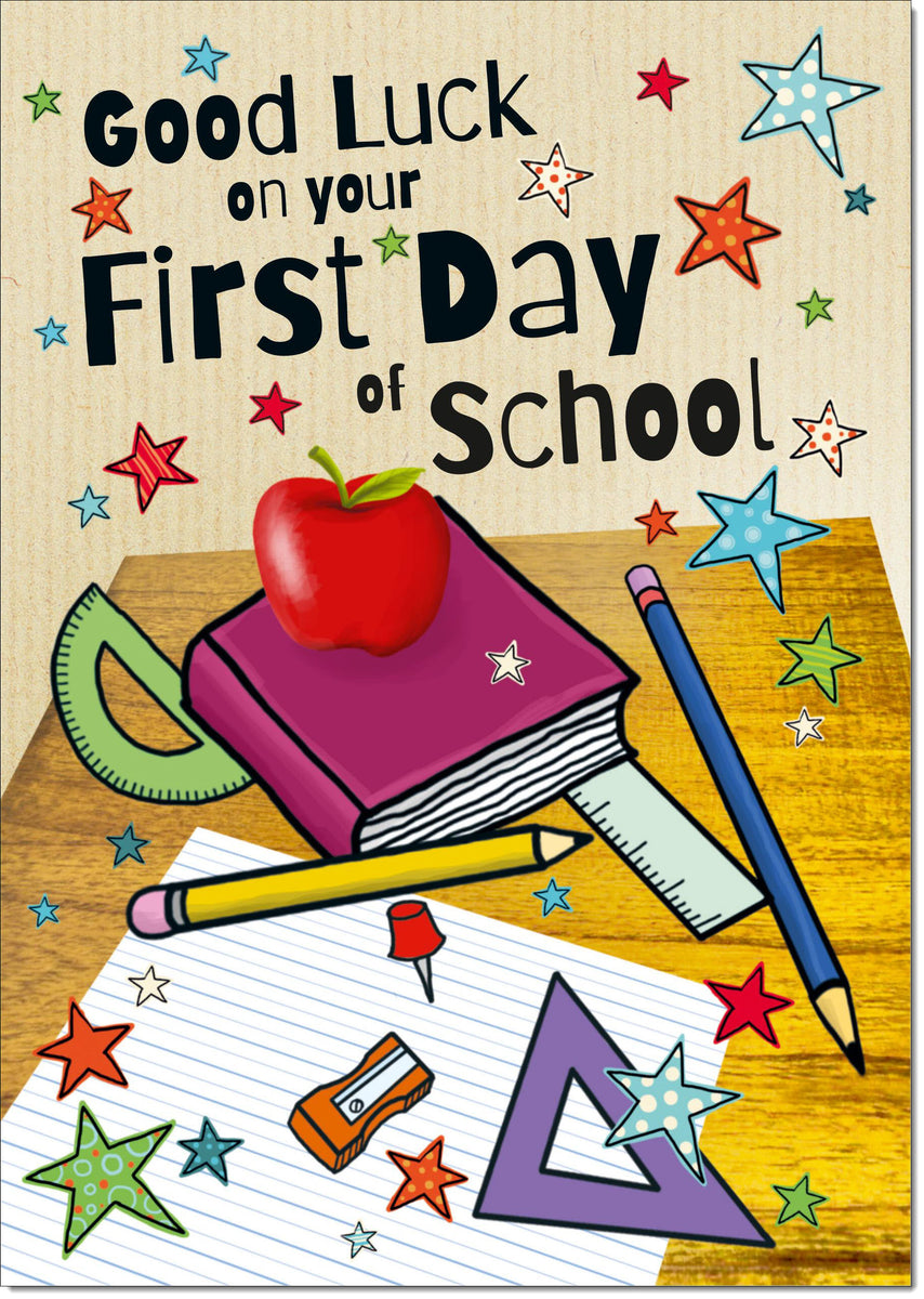 First Day At School Card – doodlecards
