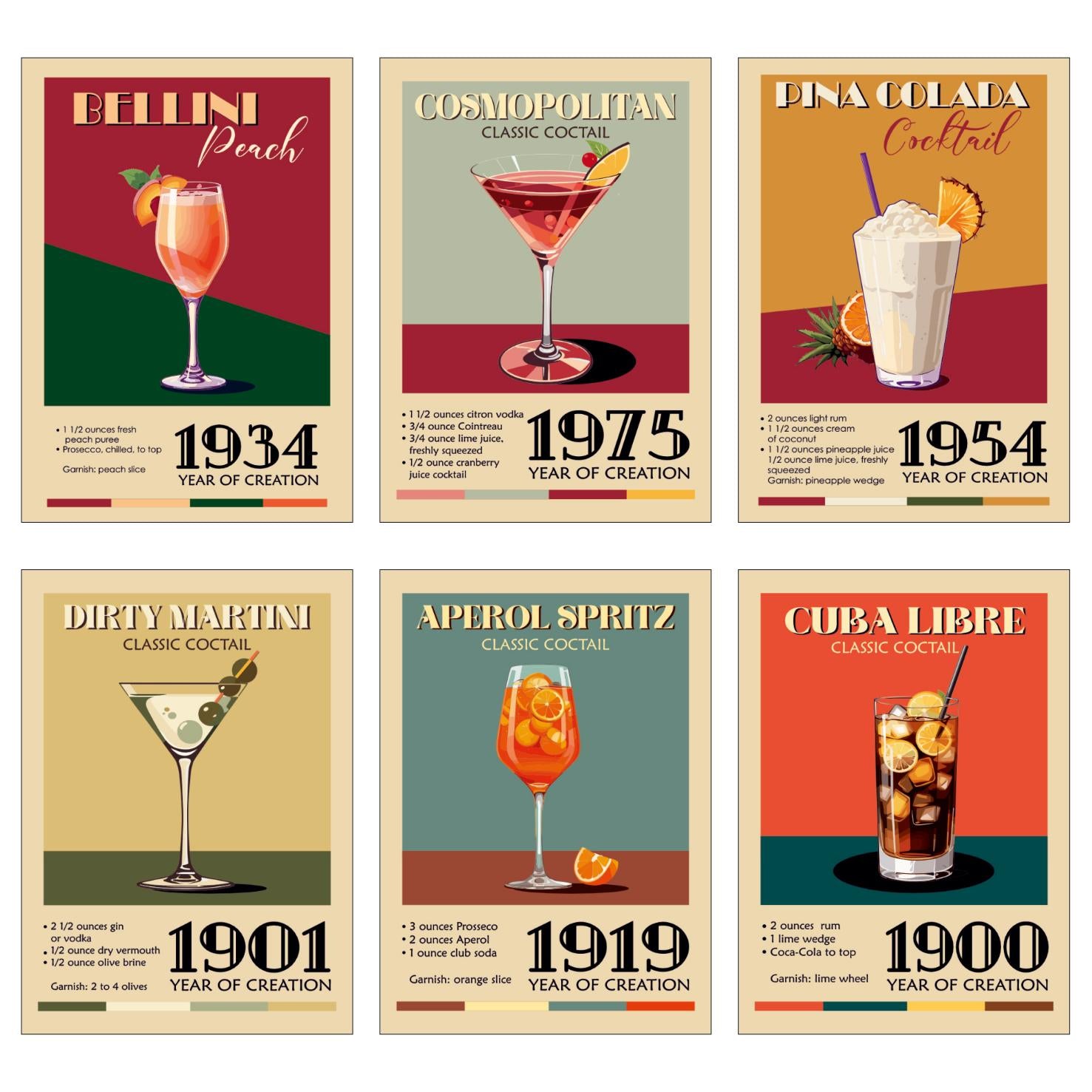 Vintage Cocktail Posters - 59 For Sale on Vintage Cocktail Posters - 59 For Sale on