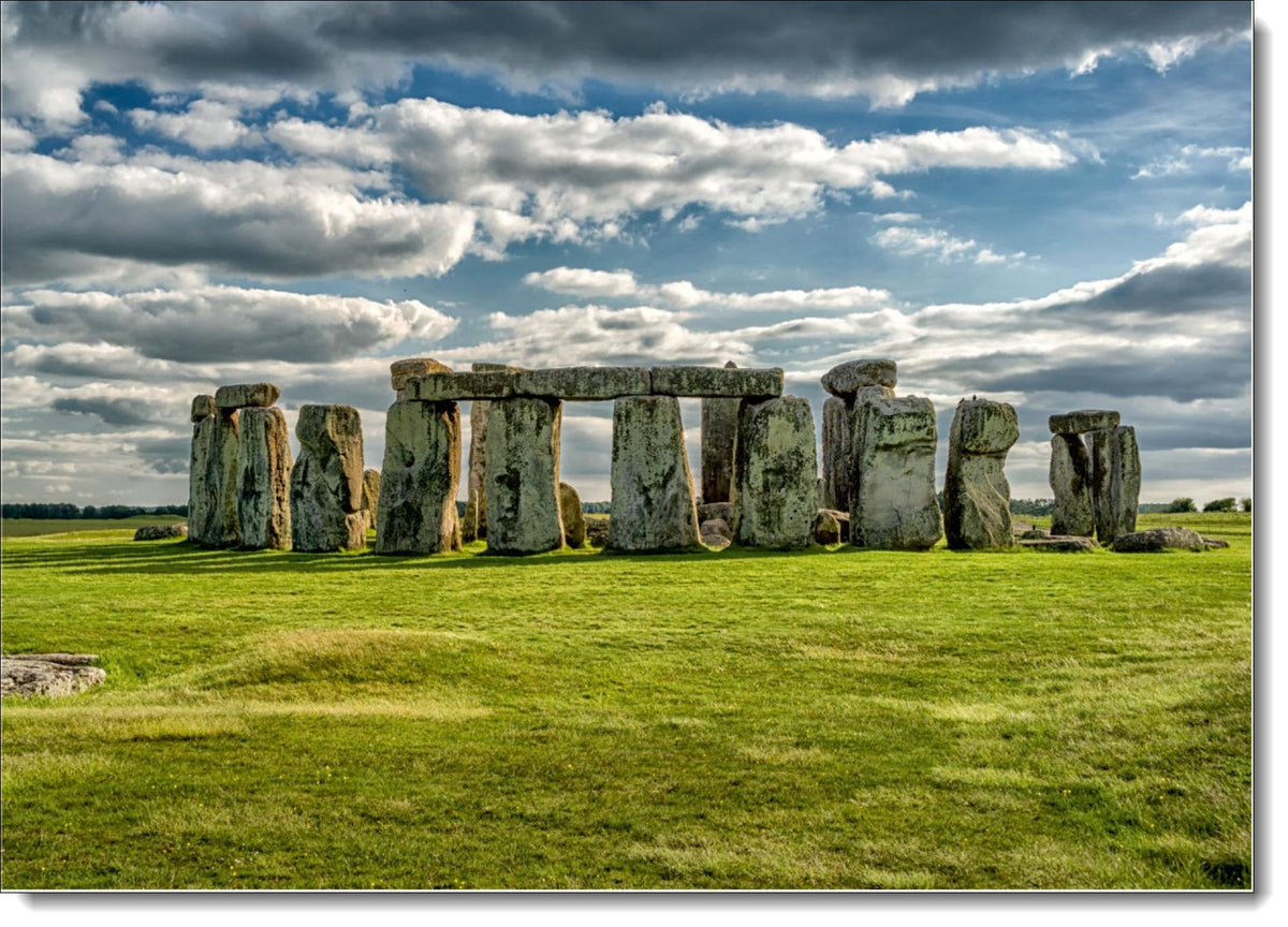 Stonehenge Blank Greeting Card - A5 Landscape Card With Silk Finish