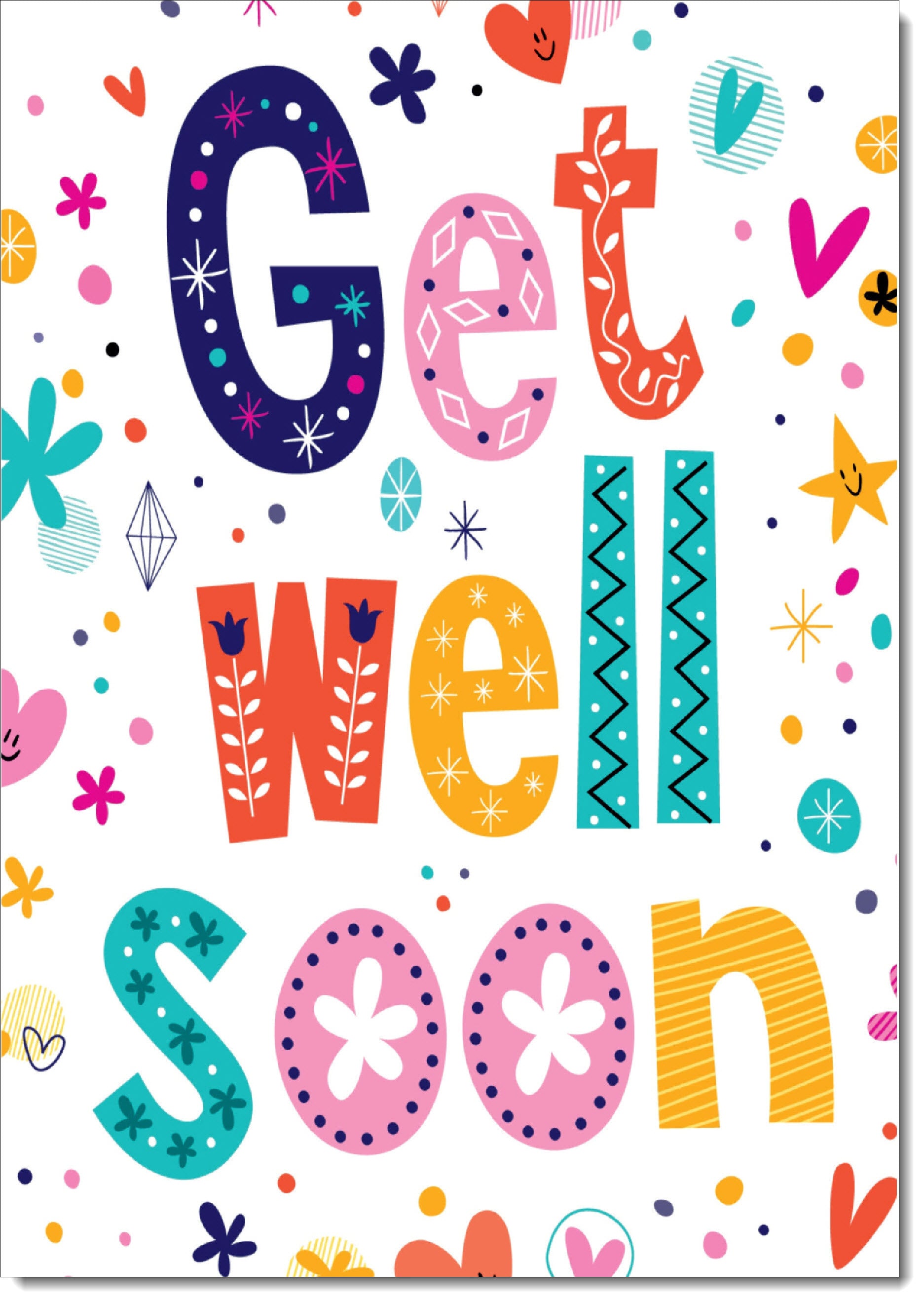 Pack Of 20 Male And Female Get Well Cards - Accident, After - View #8