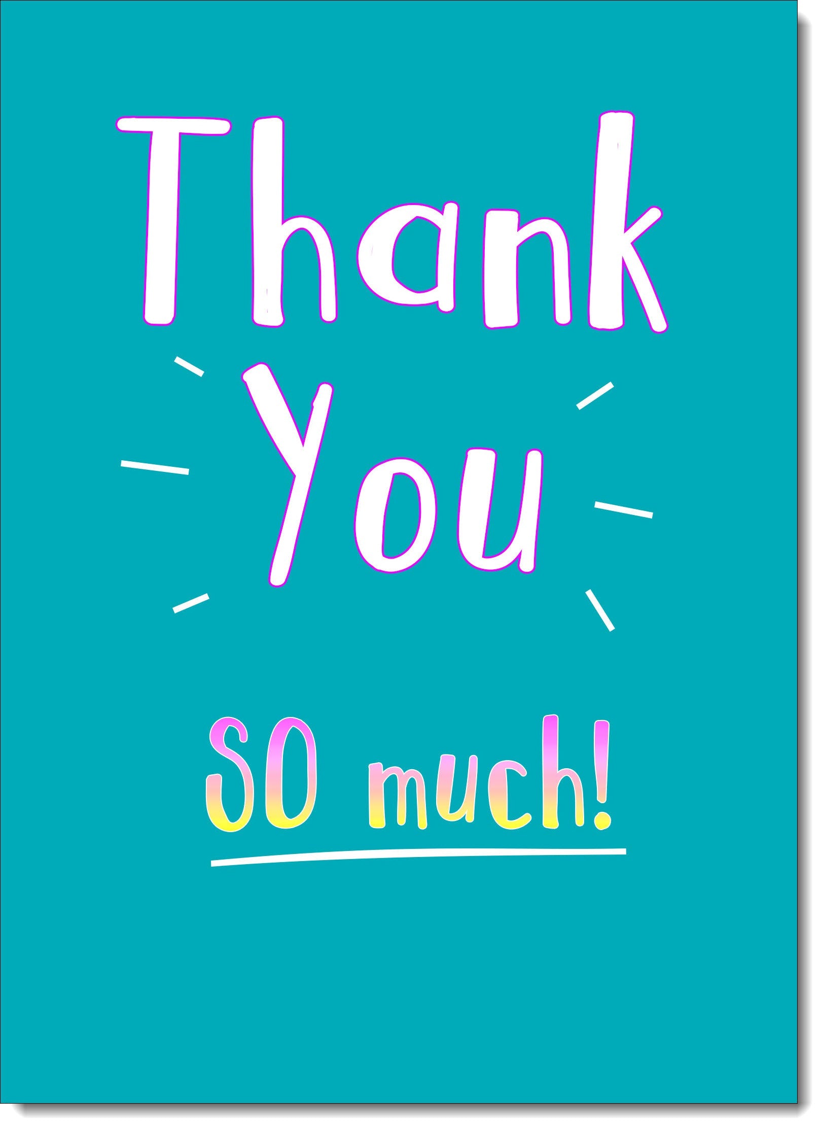 Thank You Card So Much! – doodlecards