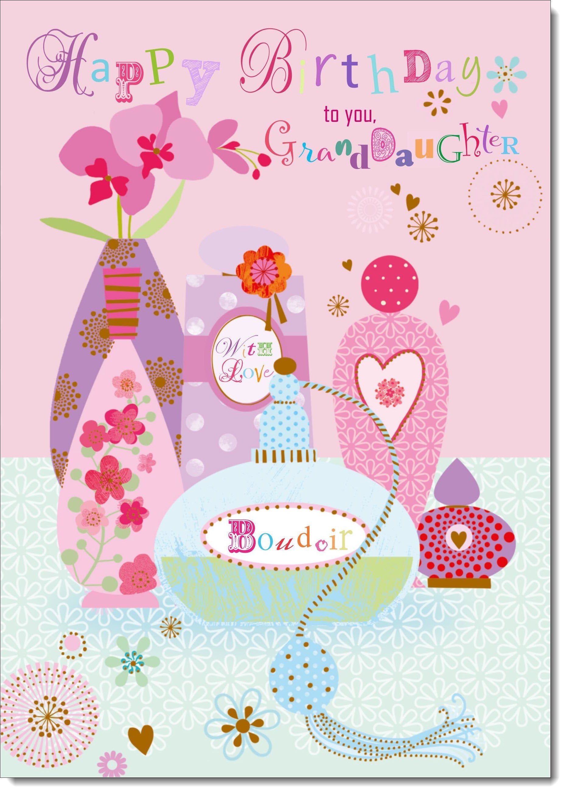 granddaughter birthday card perfume – doodlecards
