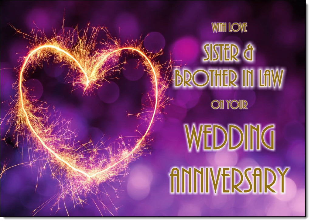 Wedding Memories Brother & Sister-In-Law Wedding Anniversary Card